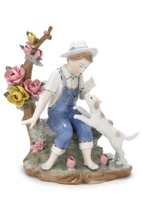 Статуэтка Мальчик с собачкой