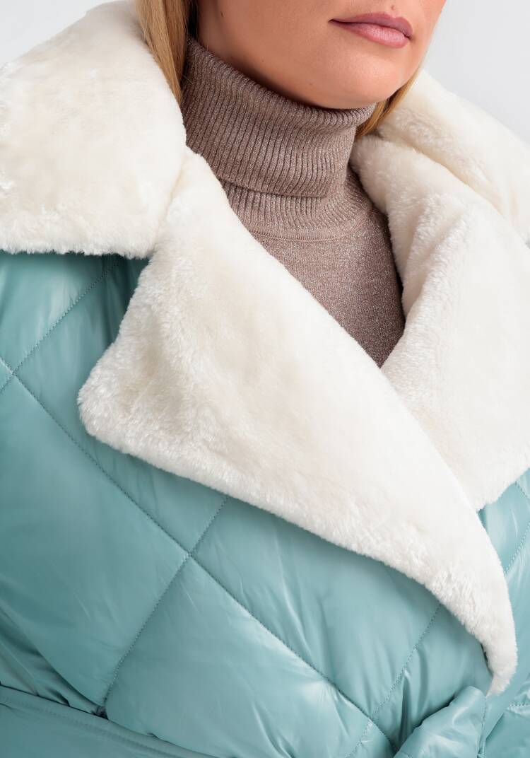 Пуховик со съемным капюшоном Адель шир.  750, рис. 5