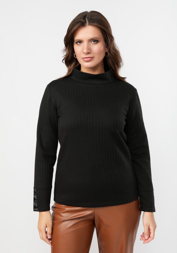 Водолазка с декором на рукавах шир.  580, рис. 10