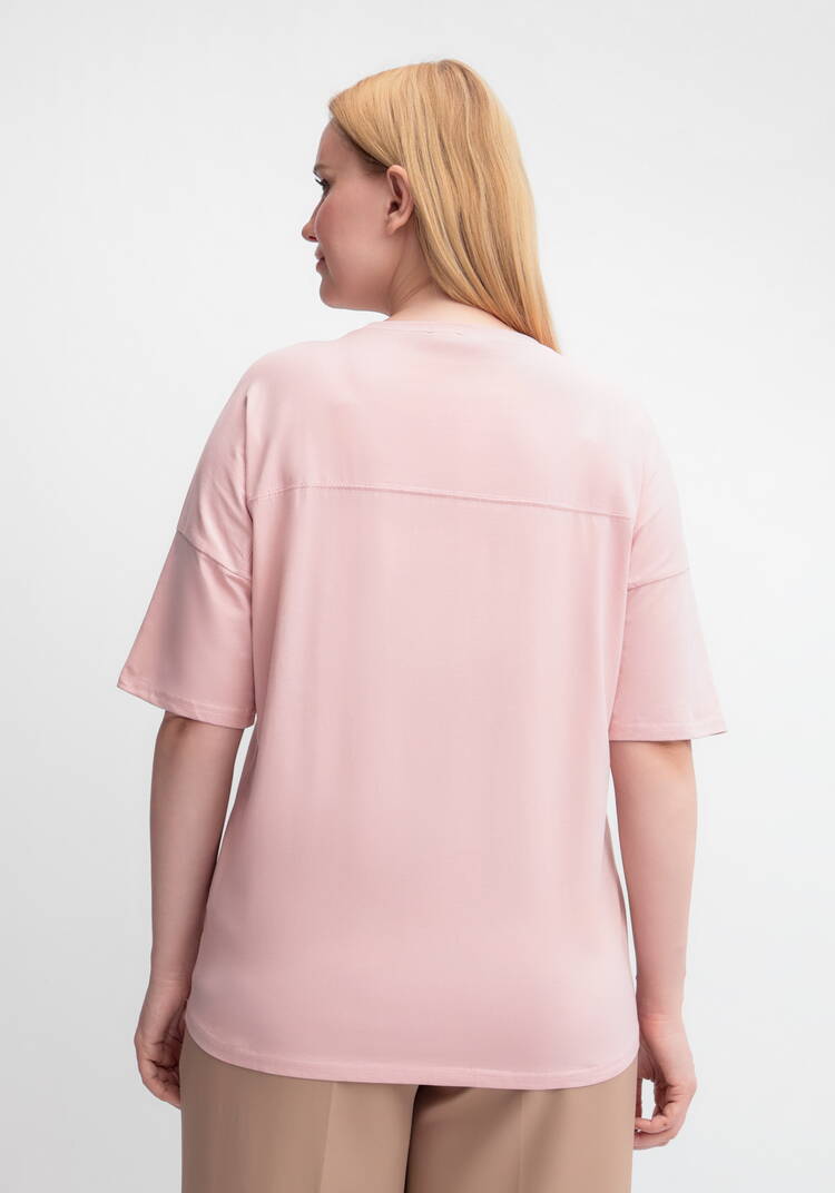 Футболка с принтом Золотой цветок шир.  750, рис. 3