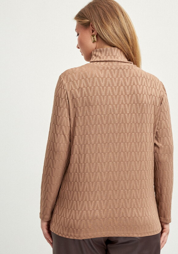 Водолазка с фактурным рисунком и воротом шир.  580, рис. 3