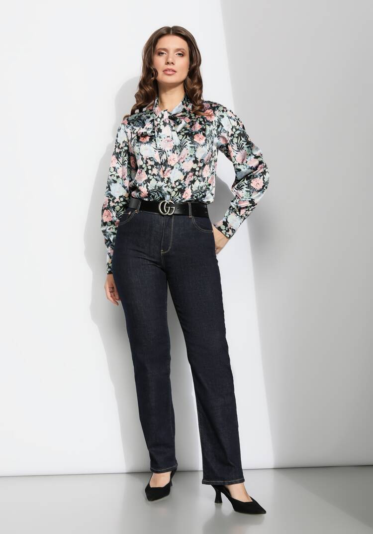 Блуза прямого силуэта с бантом шир.  750, рис. 29