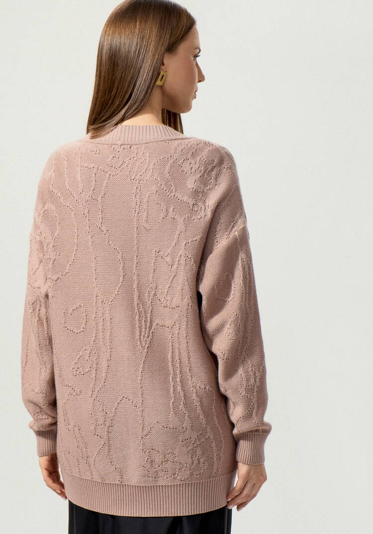 Кардиган удлиненный с абстрактным рисунком шир.  750, рис. 11