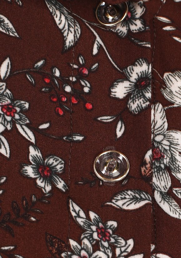 Рубашка с цветочным принтом шир.  580, рис. 4