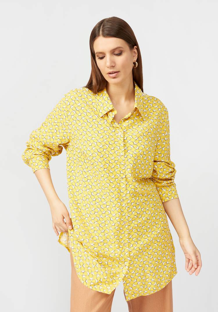 Блуза с отложным воротником на стойке шир.  750, рис. 6