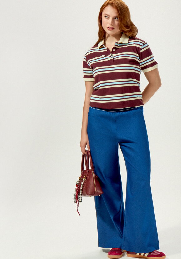 Брюки свободные с декоративной резинкой шир.  580, рис. 16