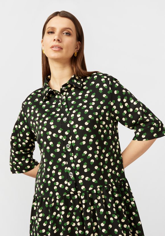 Платье А образное с принтом шир.  580, рис. 3