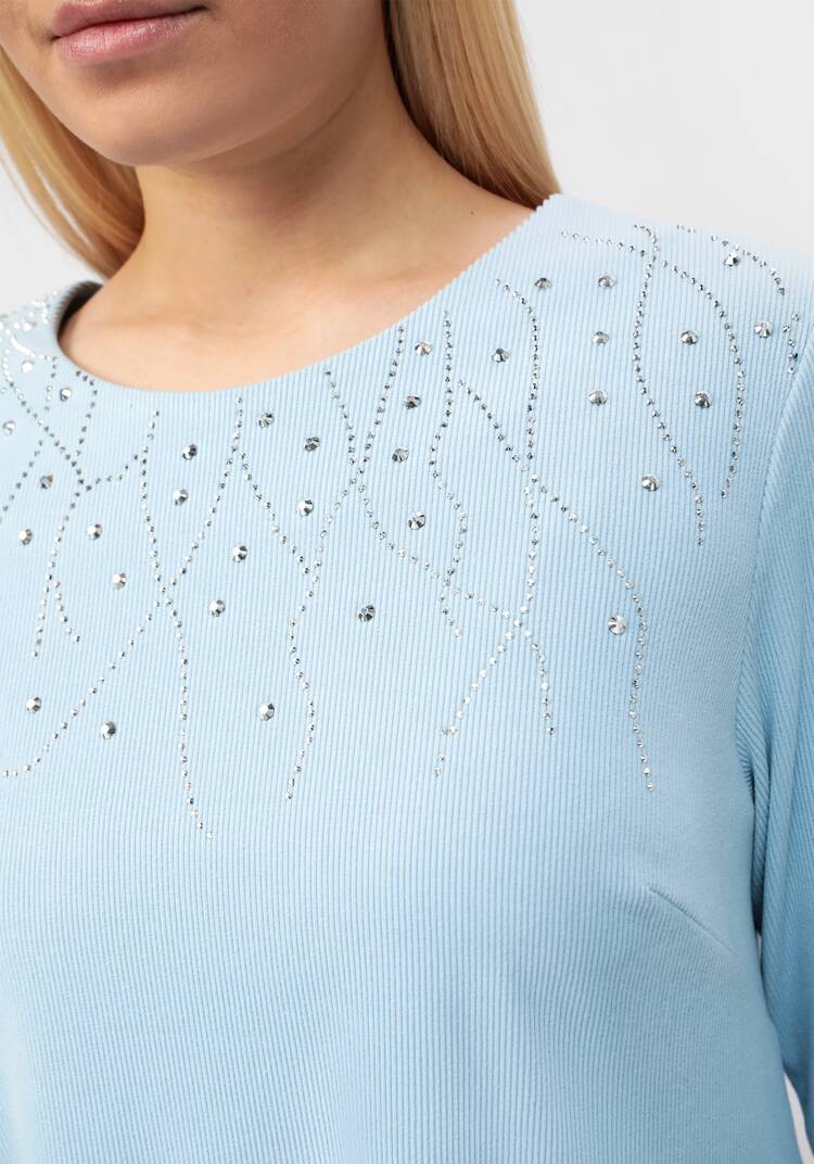 Туника c декором из страз шир.  750, рис. 11