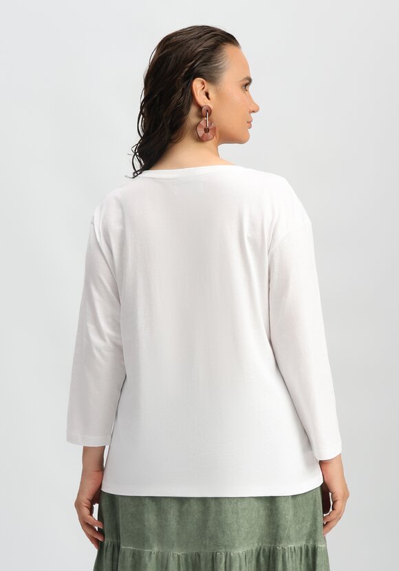 Лонгслив с цветами 3D шир.  580, рис. 3