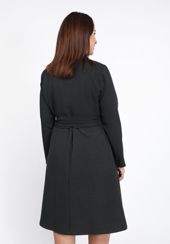 Платье с укороченным жакетом на запах шир.  580, рис. 4