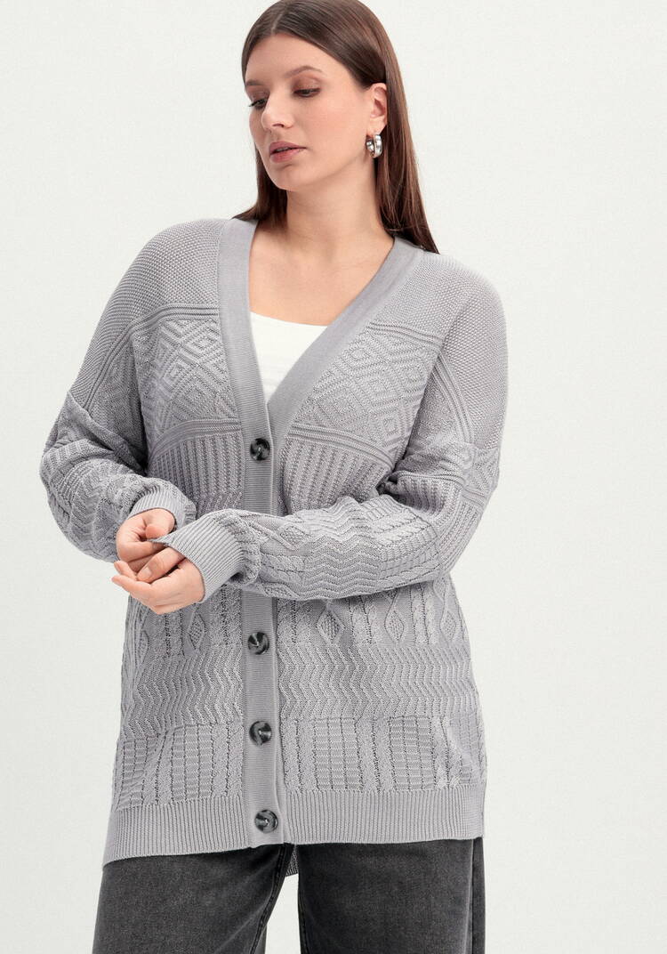 Кардиган с эклектичным узором шир.  750, рис. 23