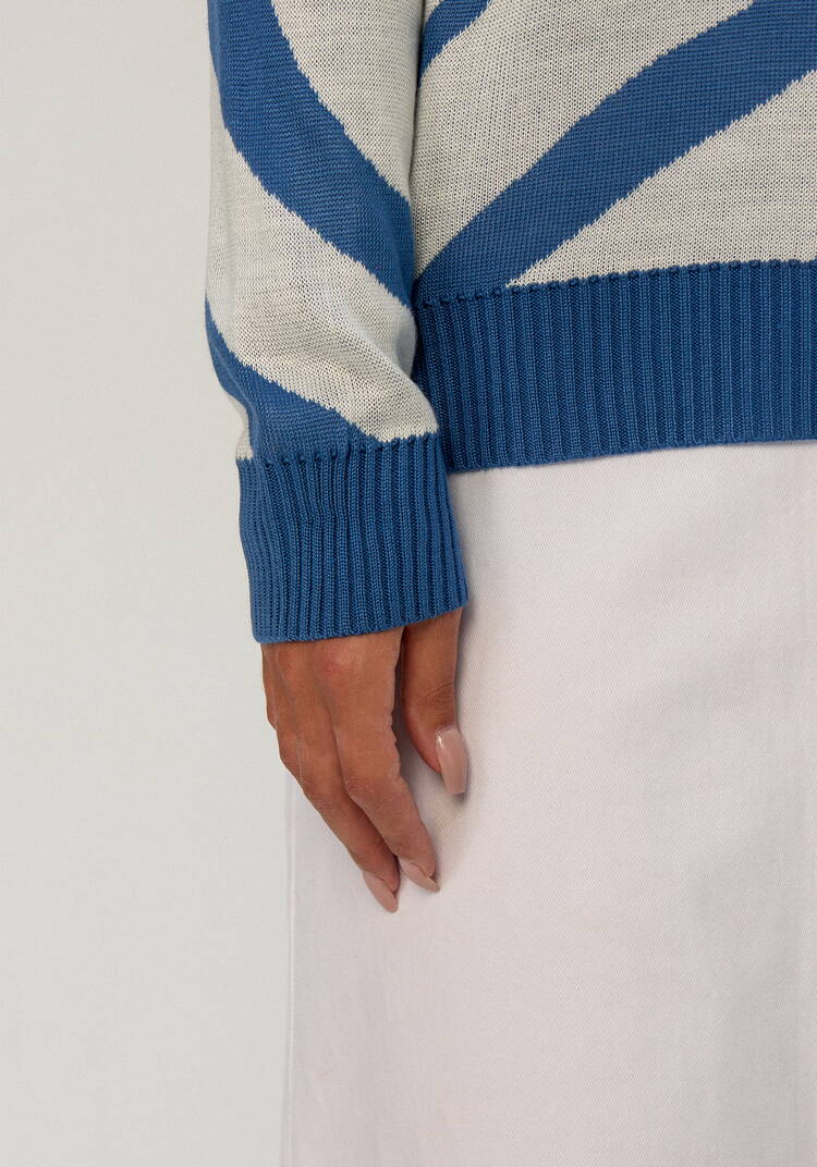 Джемпер с принтом зебра шир.  750, рис. 50