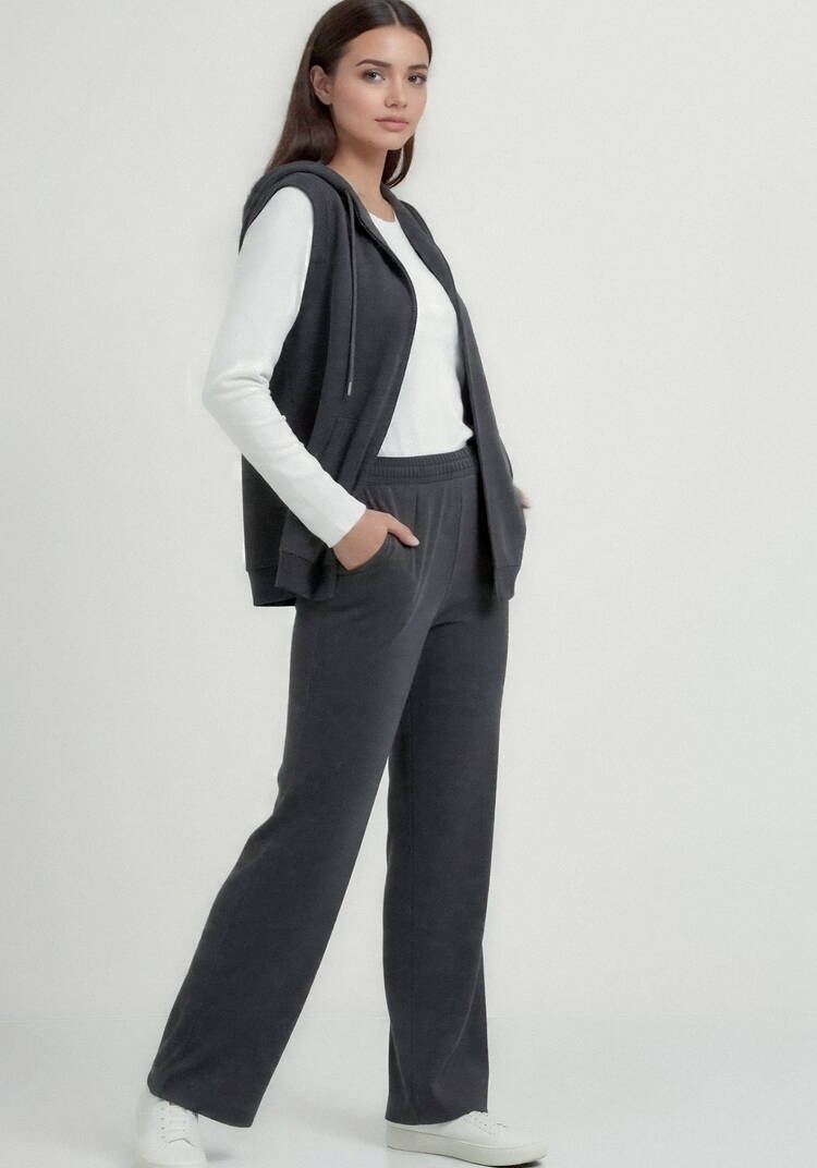 Брюки из микровельвета с начёсом шир.  750, рис. 23