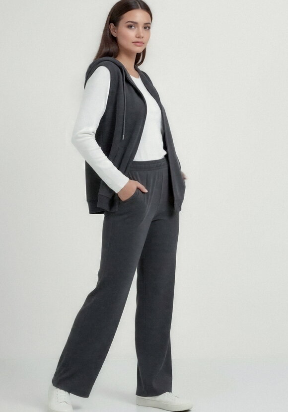 Брюки из микровельвета с начёсом шир.  580, рис. 23