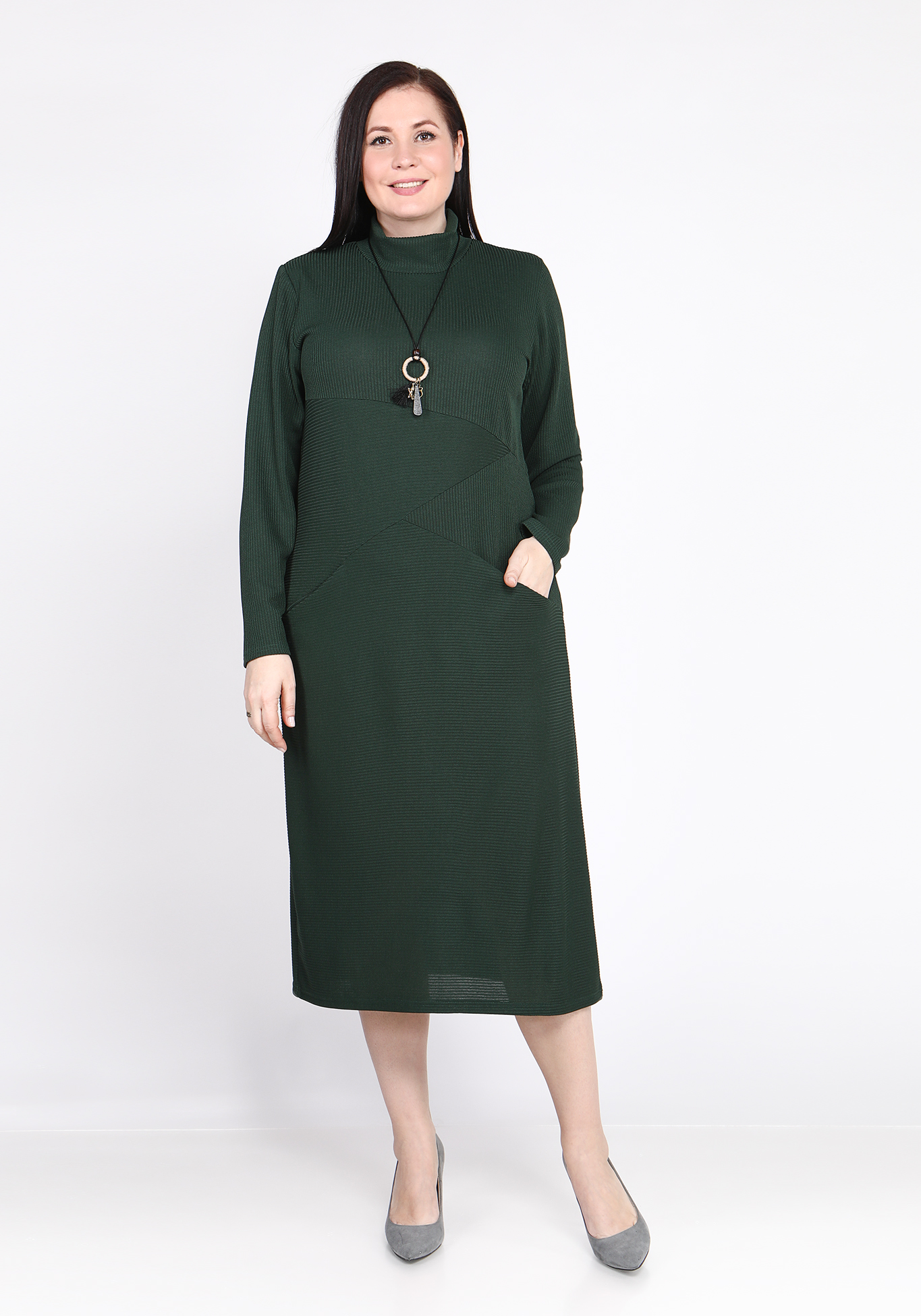 Платье "Трепетные объятия" Lomara, размер 50, цвет баклажановый - фото 6
