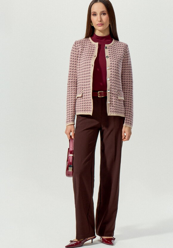 Пиджак с принтом гусиная лапка шир.  580, рис. 6