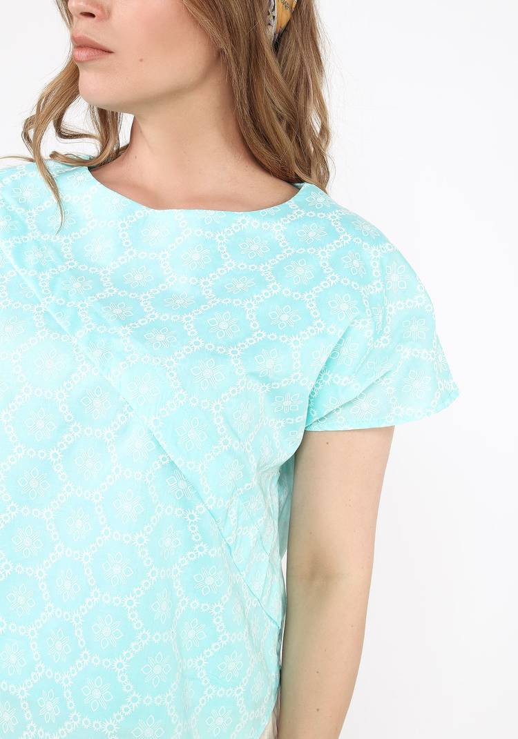 Блуза с асимметричным краем шир.  750, рис. 4