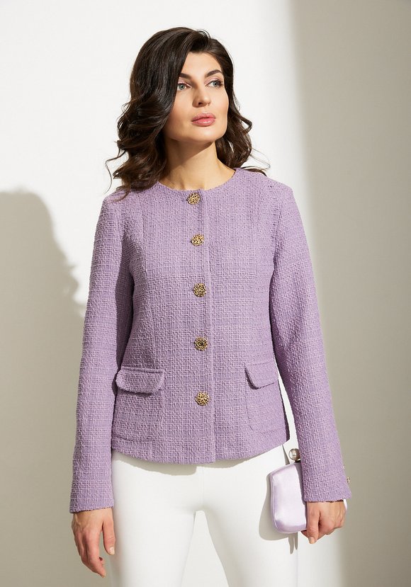 Жакет однобортный шир.  580, рис. 1