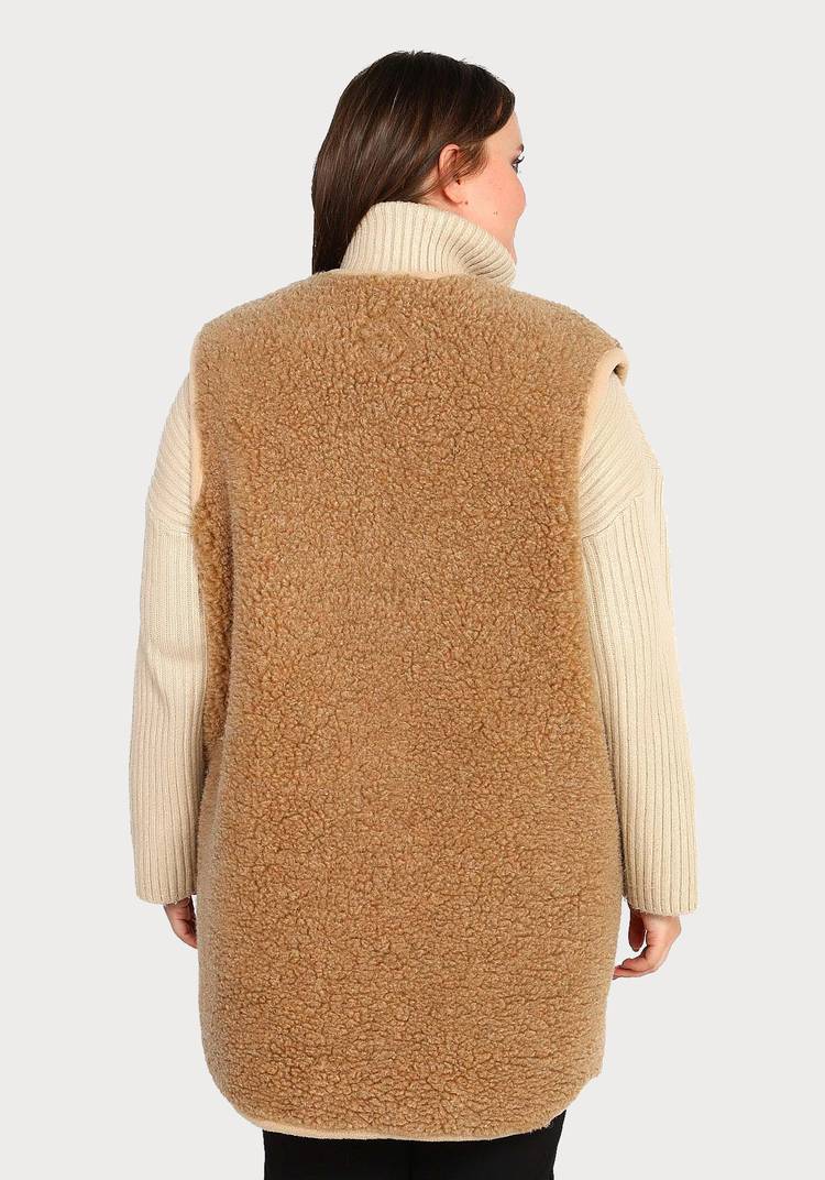 Меховой жилет из верблюжьей шерсти шир.  750, рис. 6