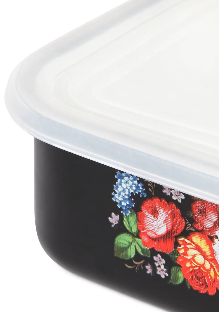 Эмалированный лоток Жостовские мотивы шир.  750, рис. 3