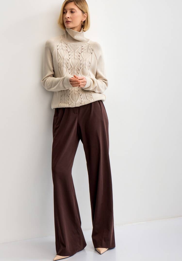 Свитер с ажурным рисунком шир.  750, рис. 31