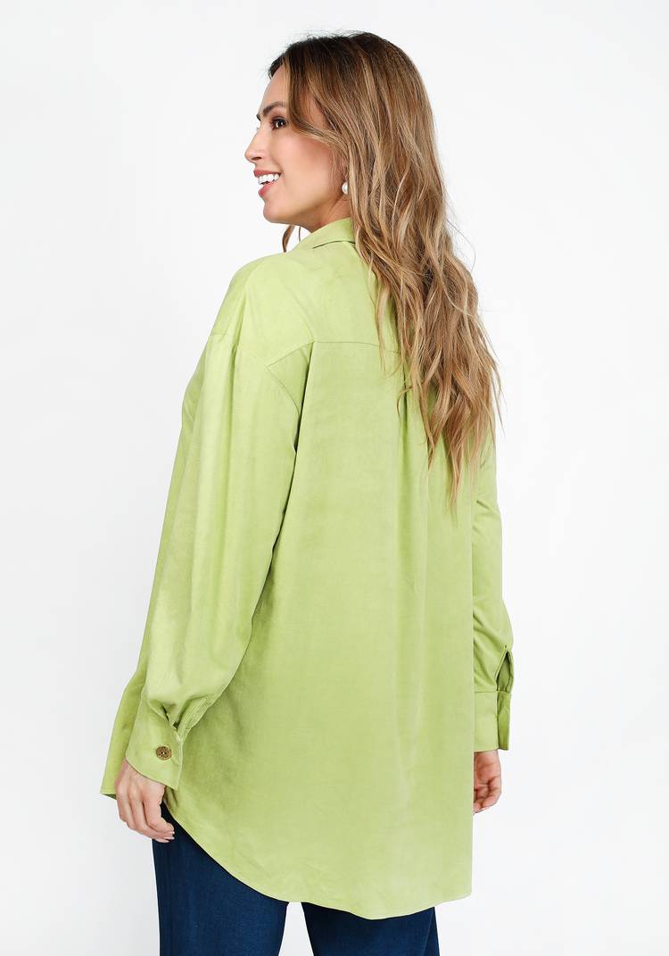 Жакет в рубашечном стиле из эко-замши шир.  750, рис. 10