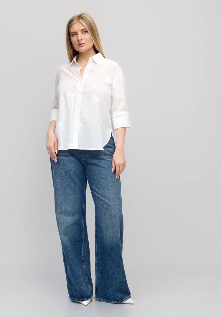 Блуза с вышивкой Ла Пальма шир.  750, рис. 2