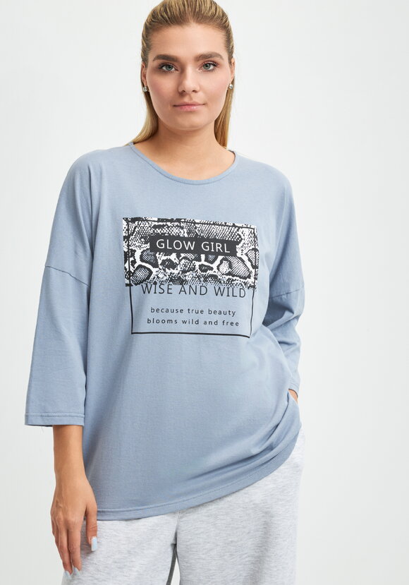 Лонгслив с принтом питон шир.  580, рис. 19