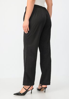 Брюки прямого кроя в полоску