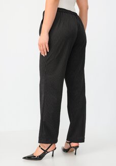 Брюки прямого кроя в полоску