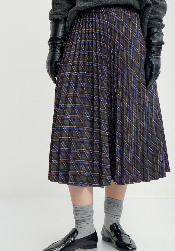 Юбка в клетку плиссированная шир.  580, рис. 8