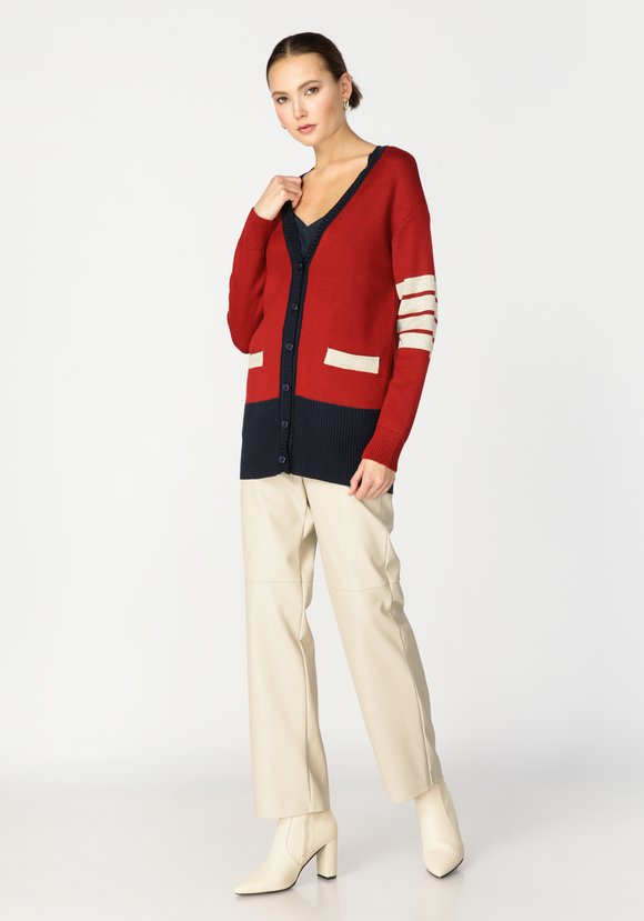 Кардиган с отделкой из метанити шир.  580, рис. 2