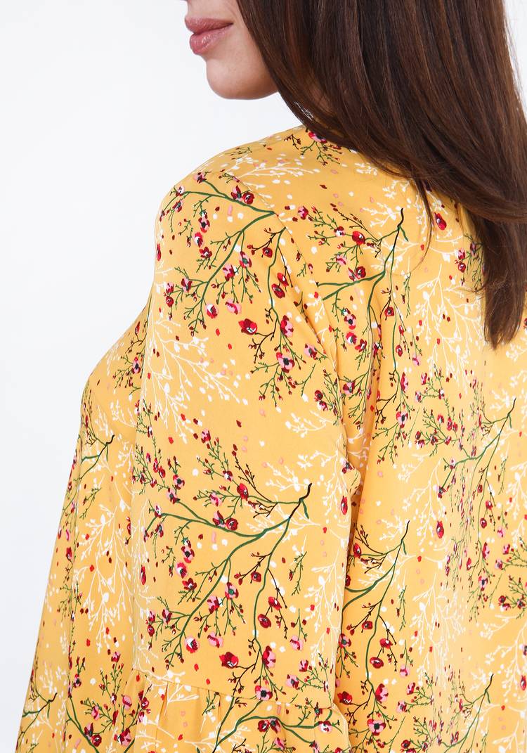 Блуза с рукавом 3/4 свободного кроя шир.  750, рис. 4