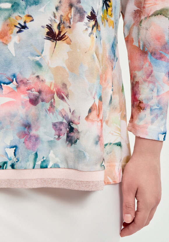 Джемпер оверсайз с акварельным рисунком шир.  580, рис. 14