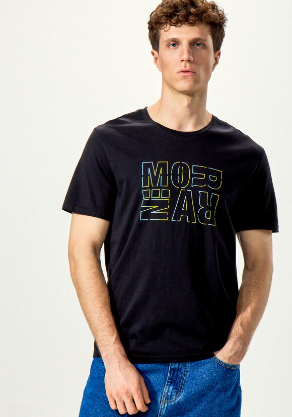 Комплект футболок с лаконичным принтом, 2 шт. шир.  580, рис. 54