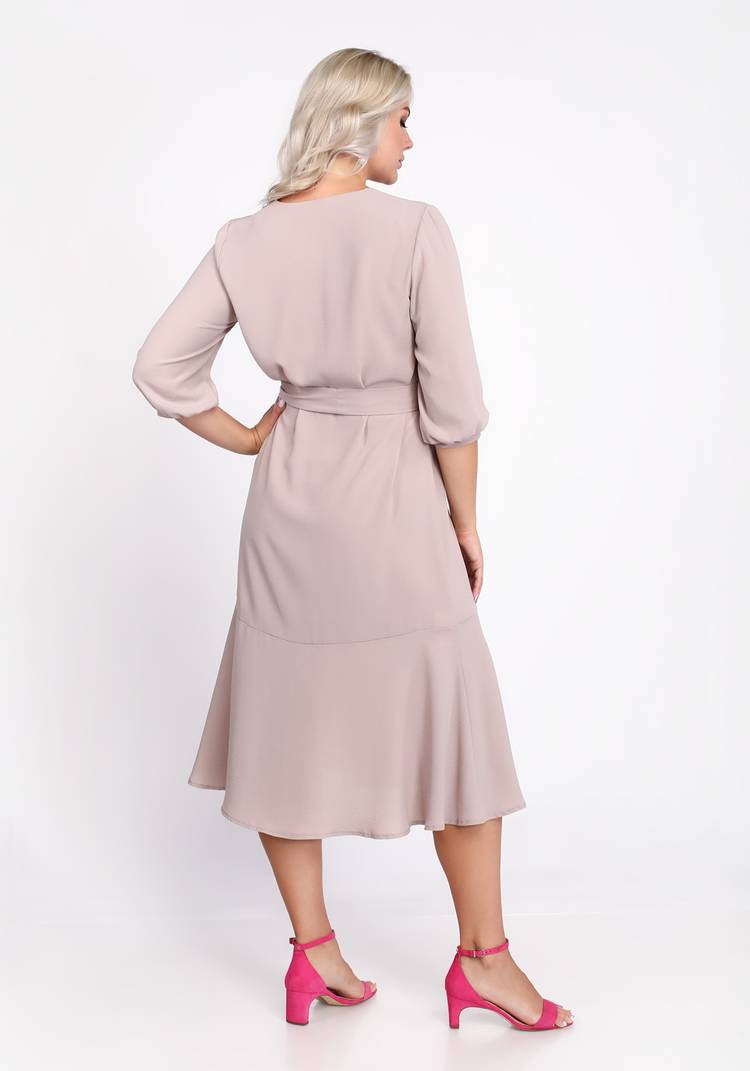 Платье на пуговицах с рукавом 3/4 и воланом шир.  750, рис. 2