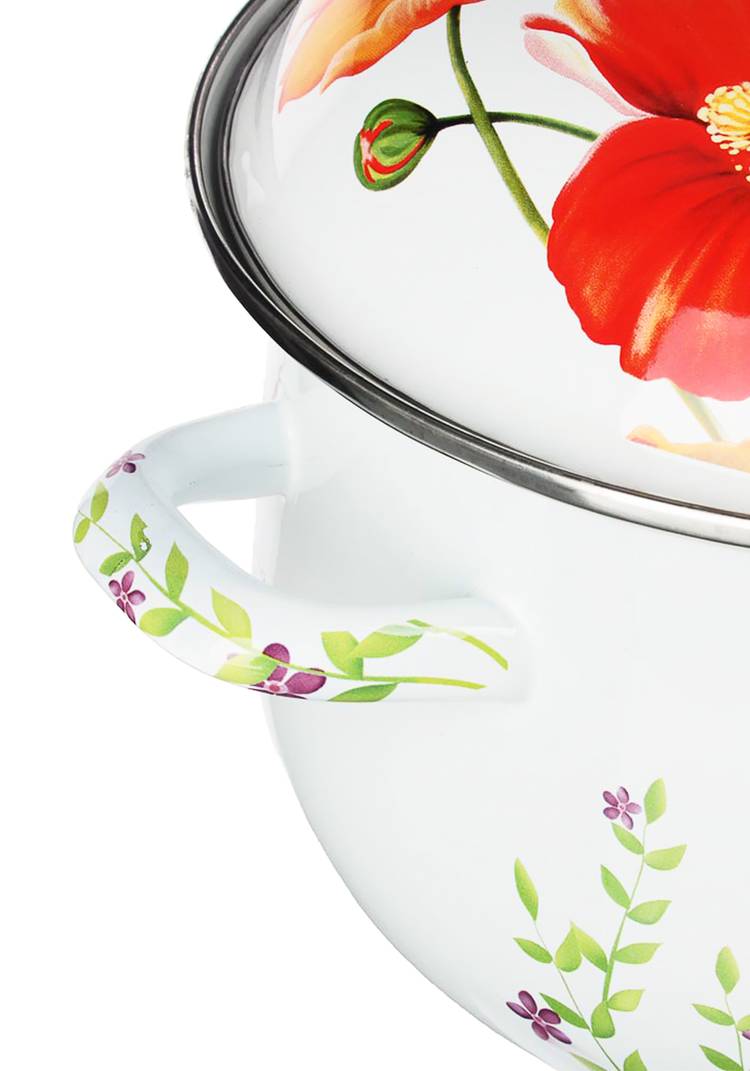 Кастрюля эмалированная Букет шир.  750, рис. 8