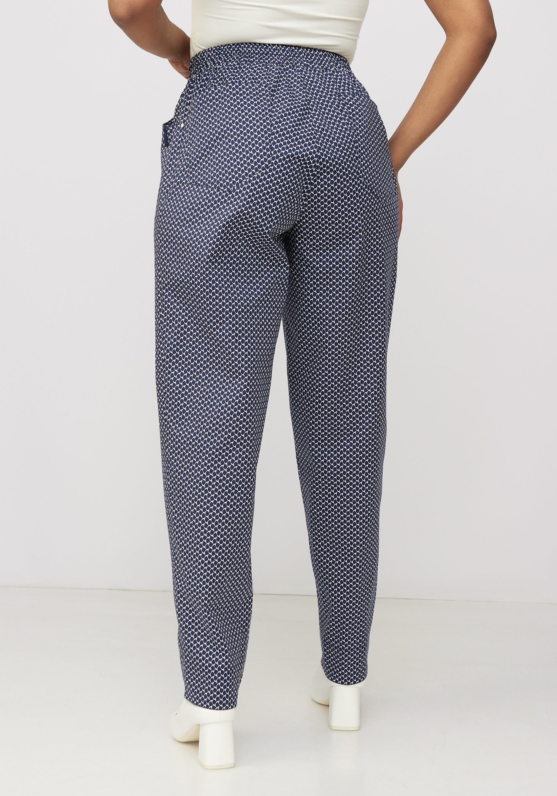 Хлопковые брюки "Бернадет" Averi, размер 54, цвет синий - фото 3
