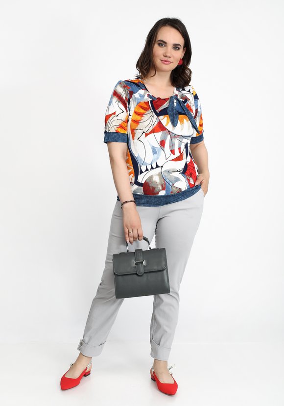 Блуза Игривое настроение шир.  580, рис. 3