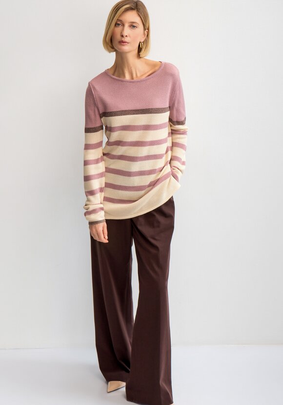 Джемпер в полоску с метанитью шир.  580, рис. 27