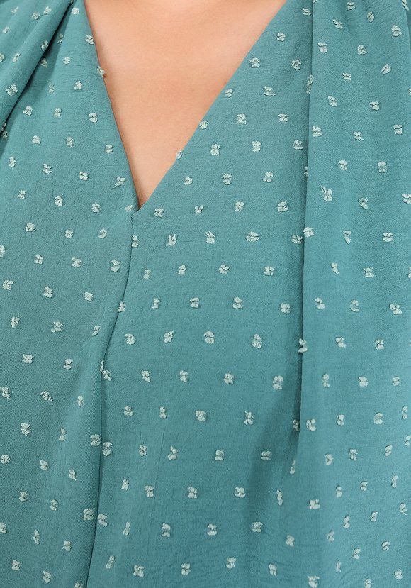 Блуза с коротким рукавом свободного силуэта шир.  580, рис. 7