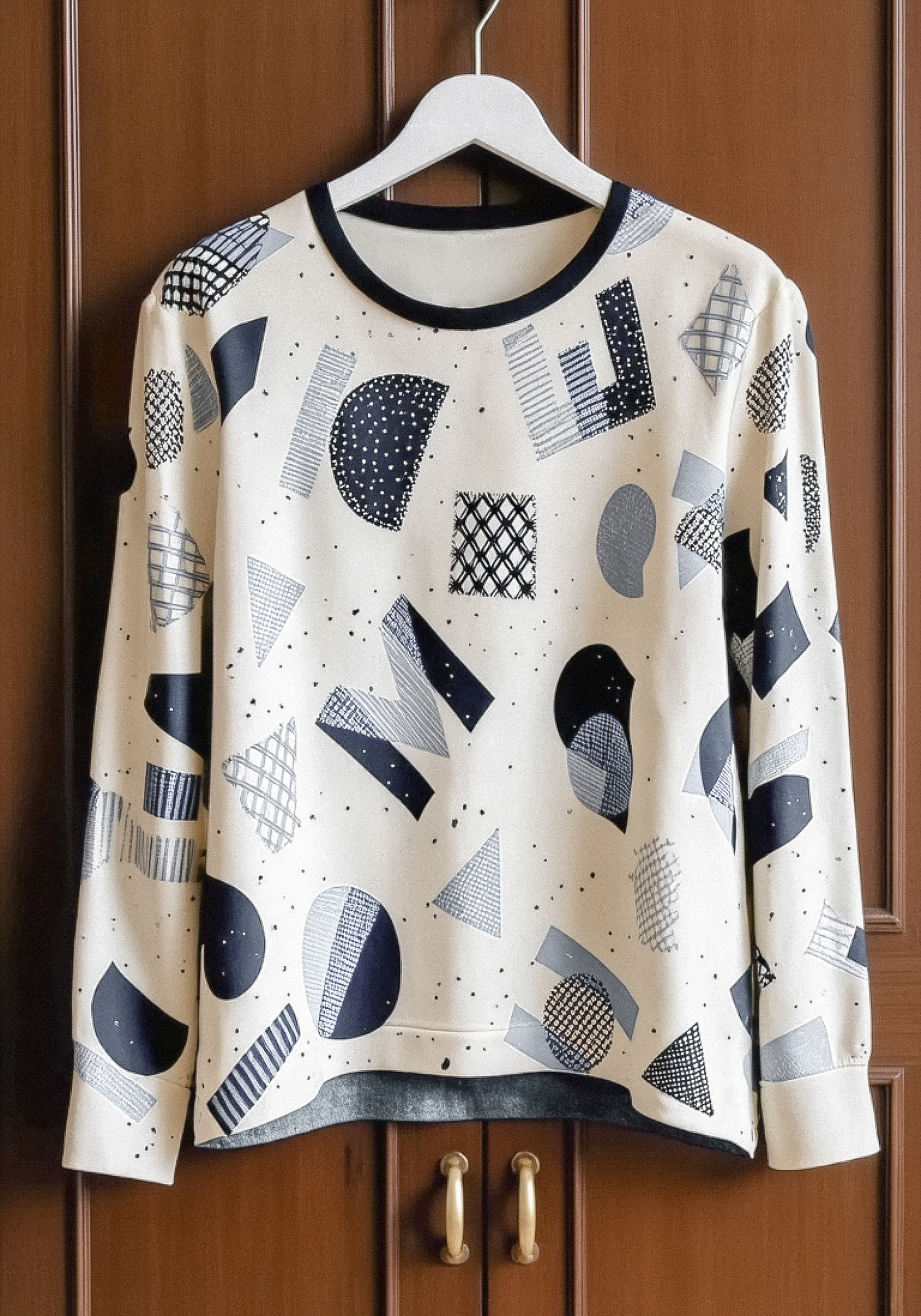 

Джемпер с рисунком и стразами Resale, Серый