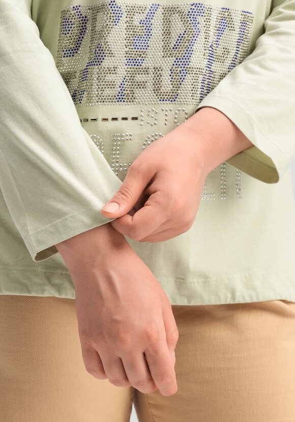 Лонгслив с декором из страз шир.  580, рис. 41