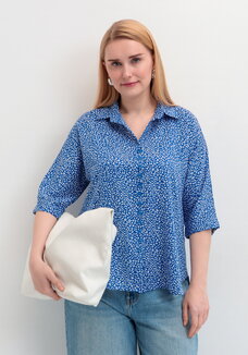 Рубашка свободная на пуговицах