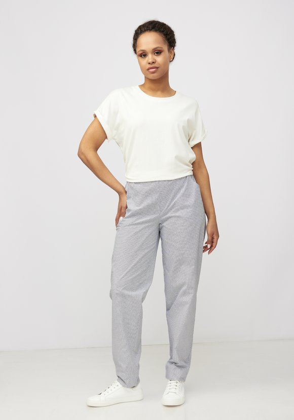 Хлопковые брюки Бернадет шир.  580, рис. 8