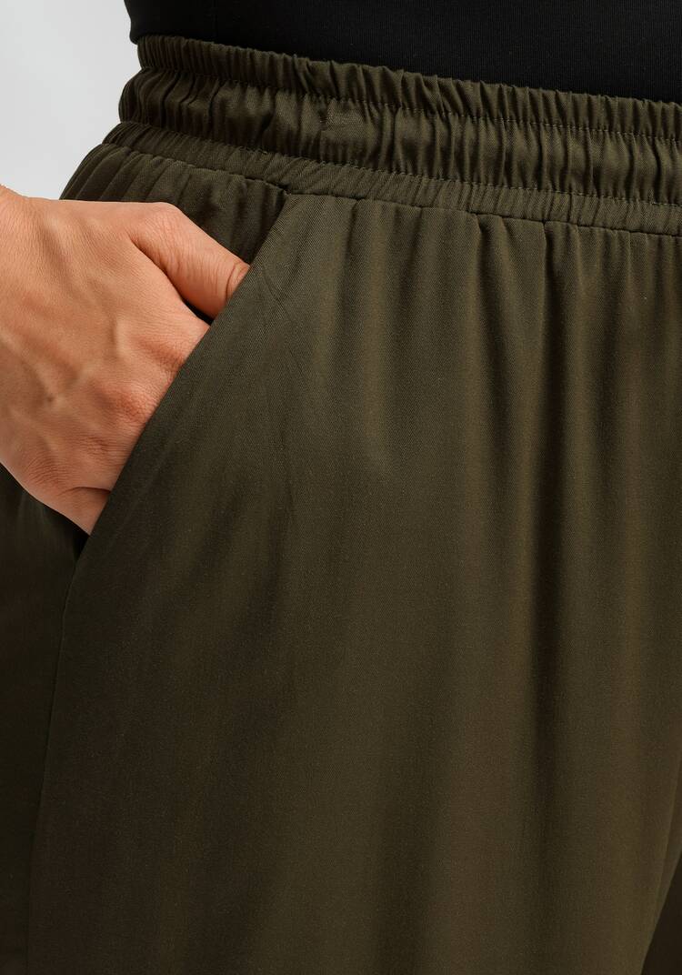 Брюки палаццо с резинкой на поясе шир.  750, рис. 22