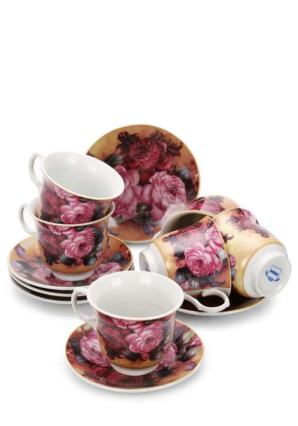 Чайный набор из 12-ти предметов, на 6 персон шир.  580, рис. 1