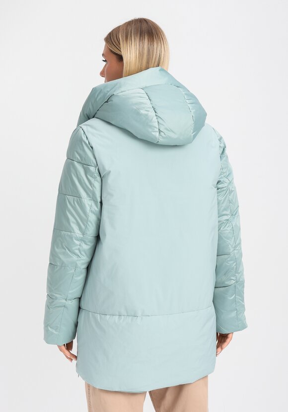 Куртка из мерцающей ткани с капюшоном шир.  580, рис. 11