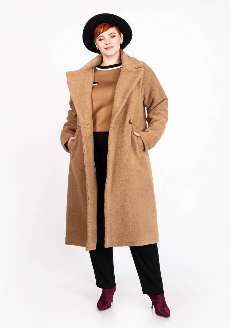 Шуба из эко-меха тедди шир.  750, рис. 3