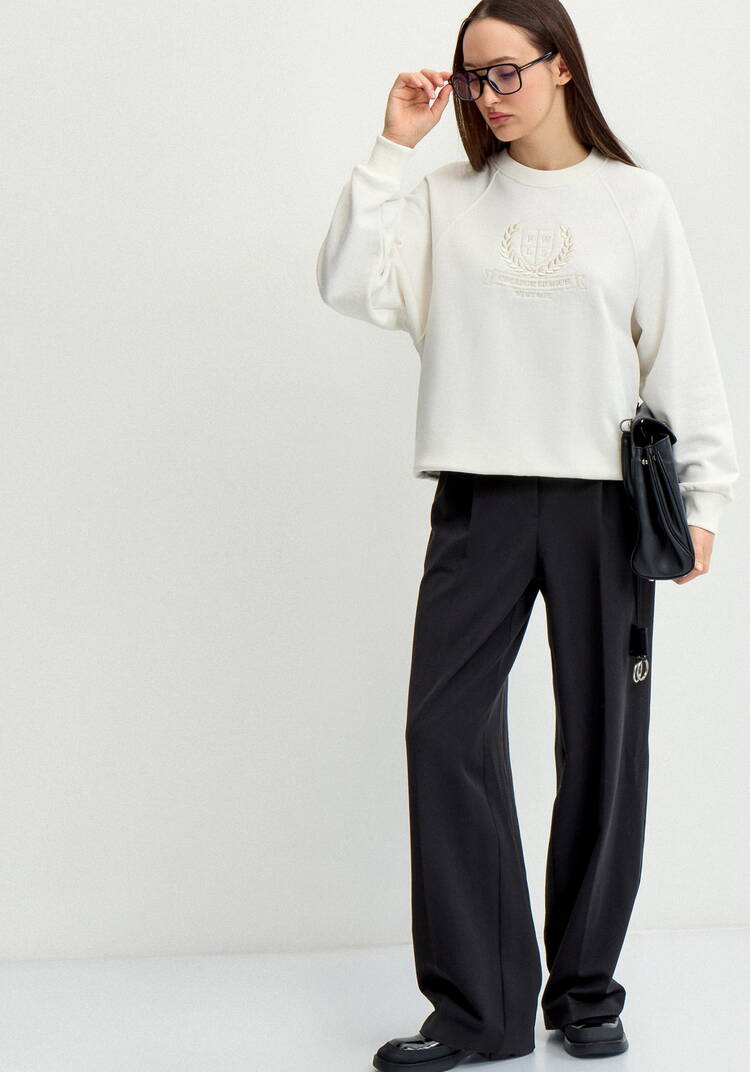 Брюки прямого кроя от бедра шир.  750, рис. 6